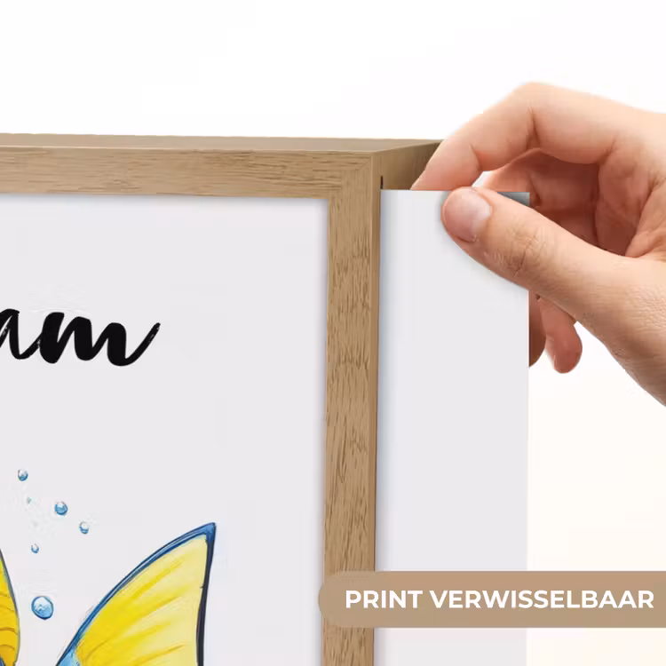 Doktersvis - Blauw - Vis - Spetters Light Box met batterij (Wandlamp kind) middel -USP_websiteprintNL