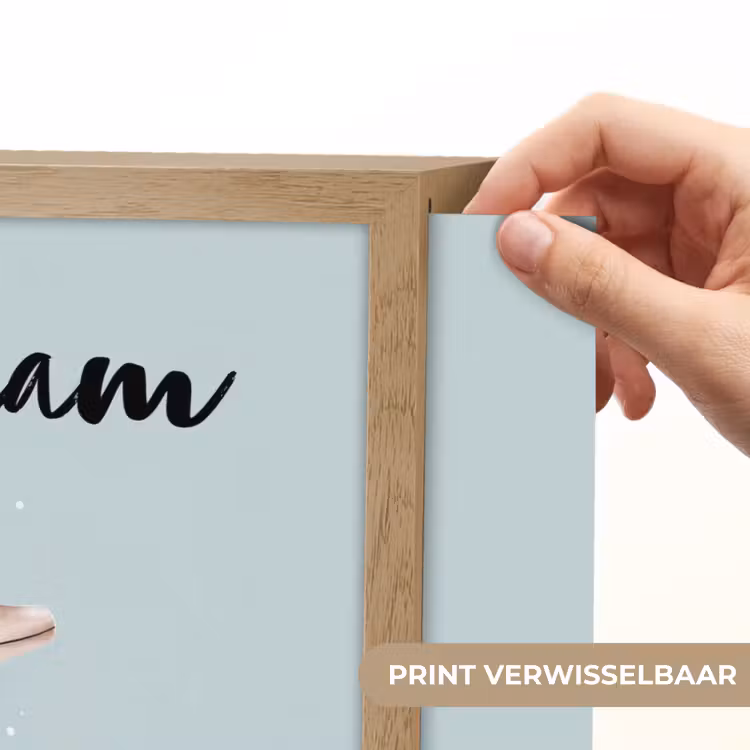 Dolfijn - Zeewier - Grijs Light Box met batterij (Wandlamp kind) middel -USP_websiteprintNL