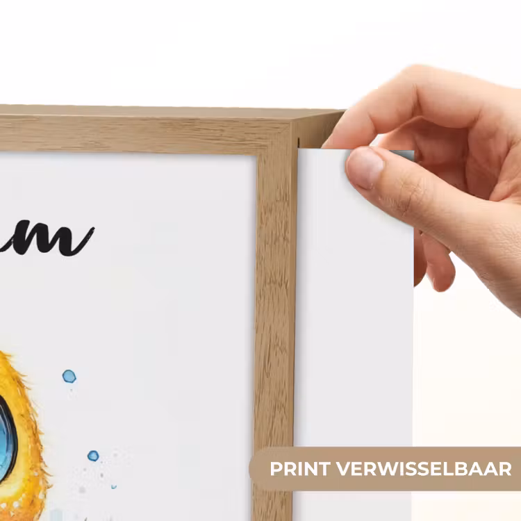 Eendje - Badeend - Geel Light Box met batterij (Wandlamp kind) middel -USP_websiteprintNL