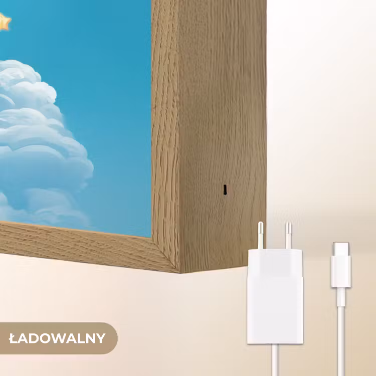 Eenhoorn - Fantasie - Kasteel Light Box met batterij (Wandlamp kind) middel -USP_websiteoplaadbaarNL