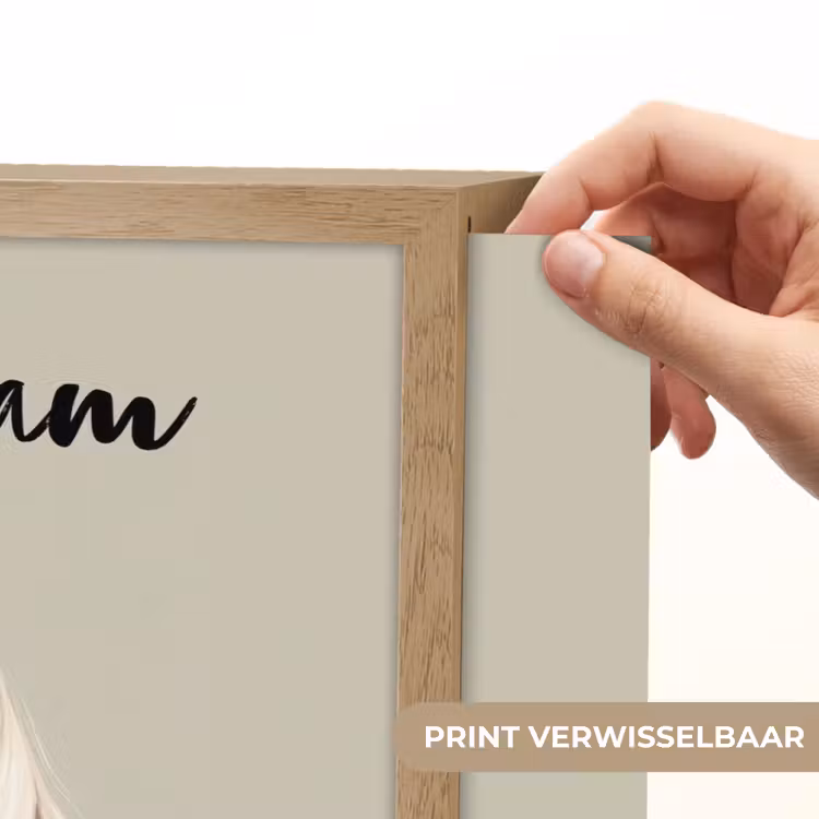 Eenhoorn - Manen - Golven - Wit Light Box met batterij (Wandlamp kind) middel -USP_websiteprintNL
