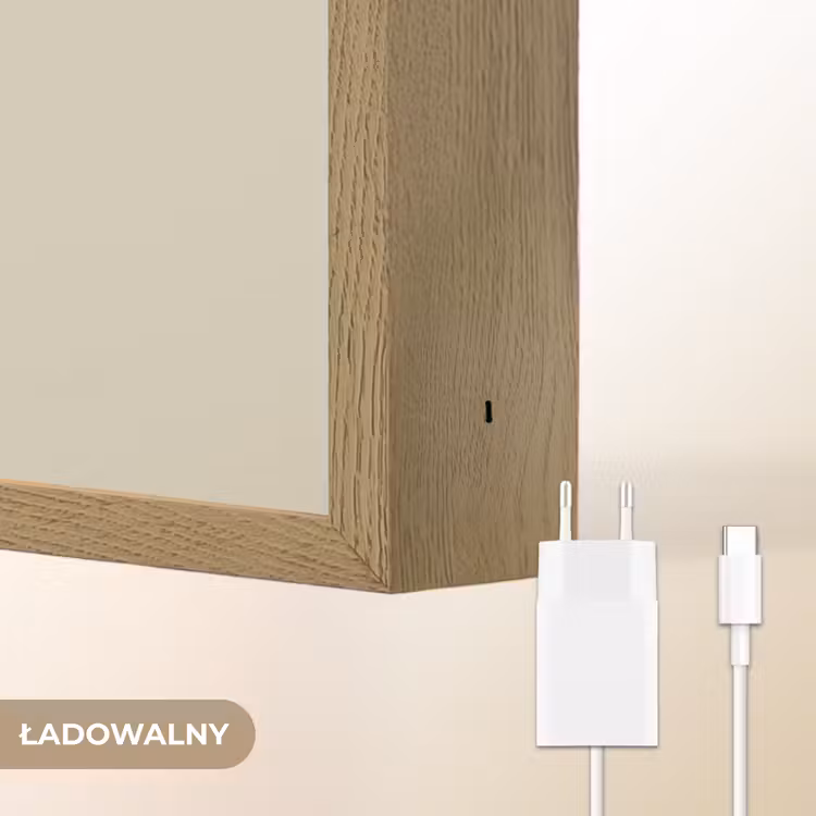 Eenhoorn - Manen - Golven - Wit Light Box met batterij (Wandlamp kind) middel -USP_websiteoplaadbaarNL