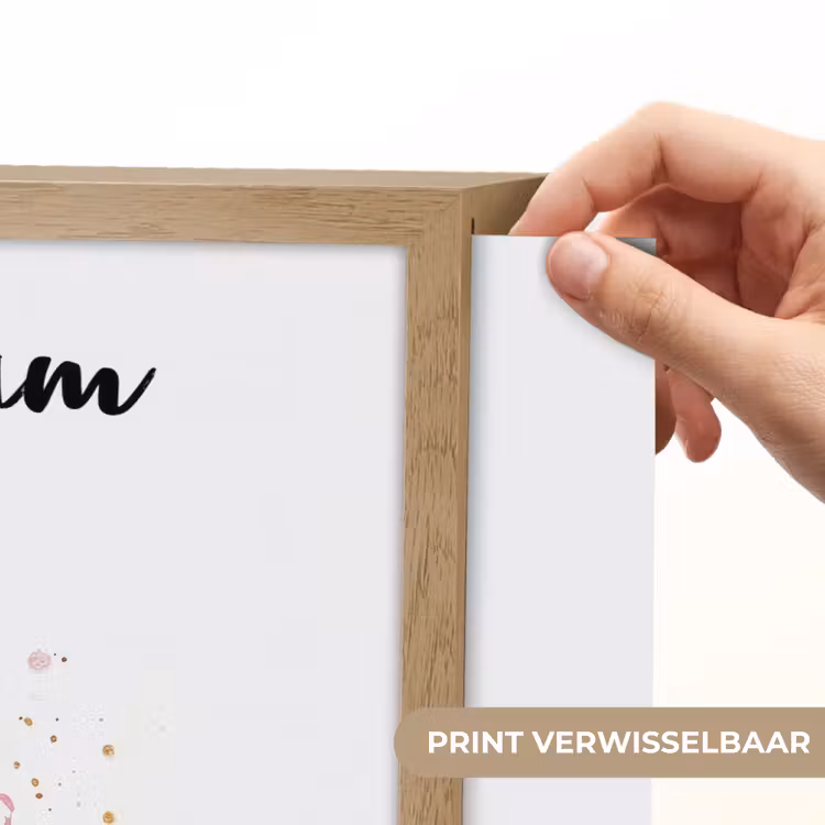Eenhoorn - Roze - Magie Light Box met batterij (Wandlamp kind) middel -USP_websiteprintNL