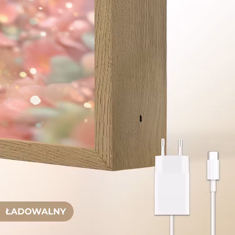 Fee - Bloemen - Roze Light Box met batterij (Wandlamp kind) middel -USP_websiteoplaadbaarNL