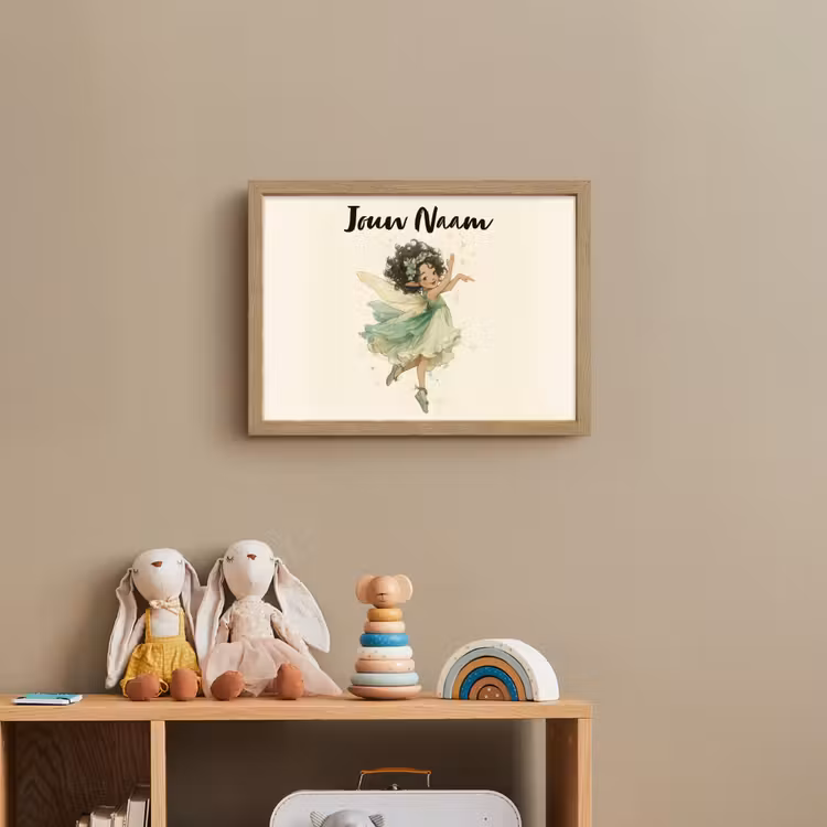 Fee - Groen - Magie Light Box met batterij (Wandlamp kind) middel -sfeer2_kind
