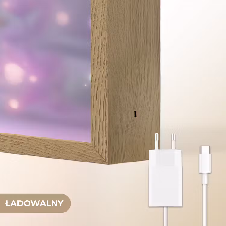 Fee - Paars - Sprookje Light Box met batterij (Wandlamp kind) middel -USP_websiteoplaadbaarNL