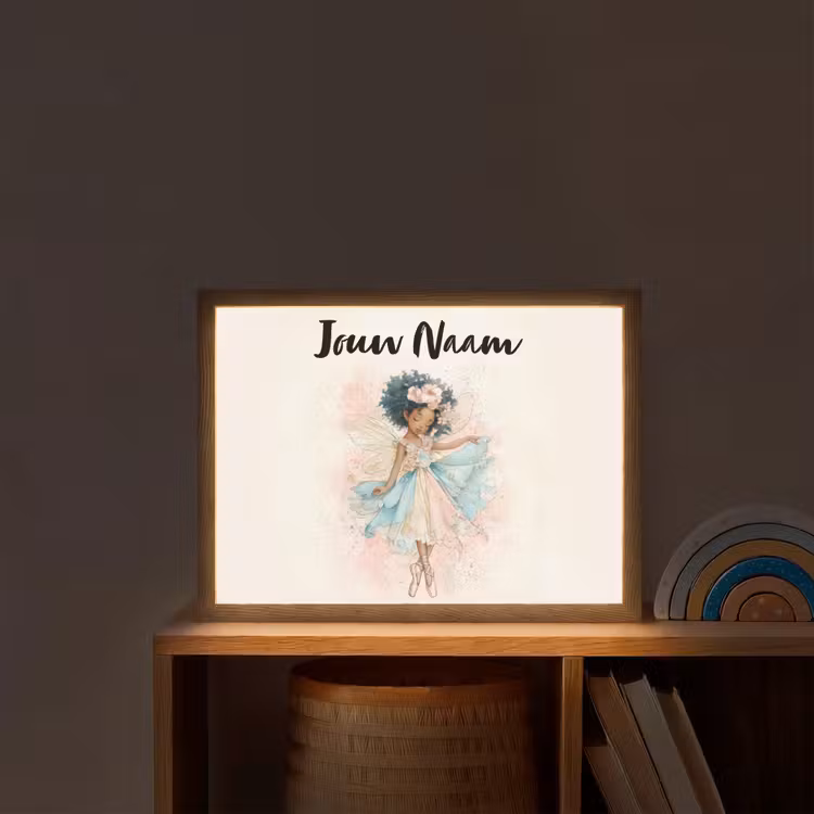 Fee - Pastel - Magie Light Box met batterij (Wandlamp kind) middel -sfeer1_kind