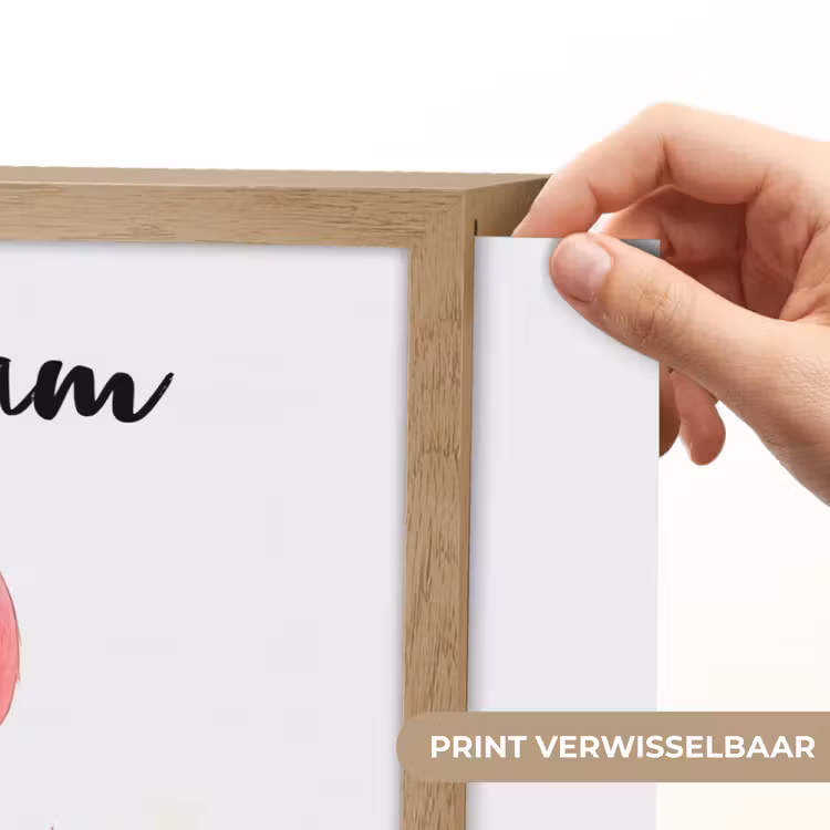 Flamingo - Roze - Water Light Box met batterij (Wandlamp kind) middel -USP_websiteprintNL