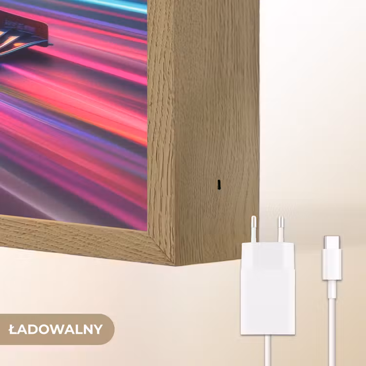 Formule 1 - Auto - Race - Jongens - Kleurrijk Light Box met batterij (Wandlamp kind) middel -USP_websiteoplaadbaarNL