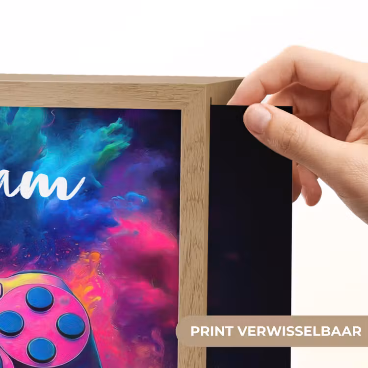 Game - Controller - Kleurrijk - Explosie Light Box met batterij (Wandlamp kind) middel -USP_websiteprintNL
