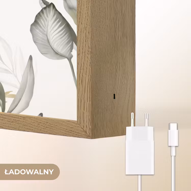 Giraffe - Bladeren - Kinderen - Dieren - Jungle Light Box met batterij (Wandlamp kind) middel -USP_websiteoplaadbaarNL