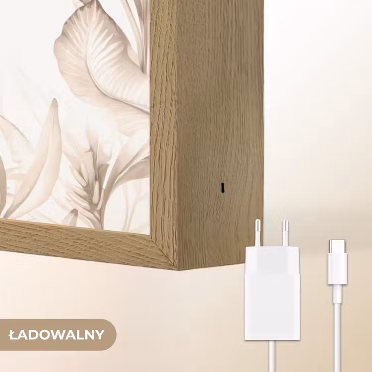 Giraffe - Jungle - Bruin - Kinderen Light Box met batterij (Wandlamp kind) middel -USP_websiteoplaadbaarNL