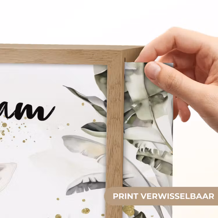 Giraffe - Natuur - Kinderen - Dieren Light Box met batterij (Wandlamp kind) middel -USP_websiteprintNL