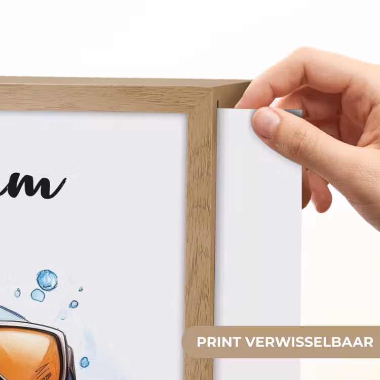 Haai - Zonnebril - Blauw - Water Light Box met batterij (Wandlamp kind) middel -USP_websiteprintNL