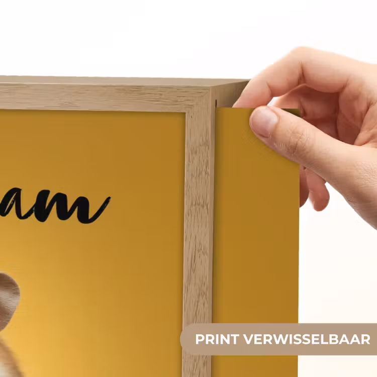 Hamster - Nootje - Geel - Knaagdier Light Box met batterij (Wandlamp kind) middel -USP_websiteprintNL