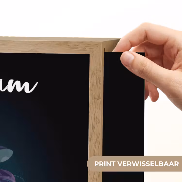 Heks - Magie - Heksenketel - Paars Light Box met batterij (Wandlamp kind) middel -USP_websiteprintNL