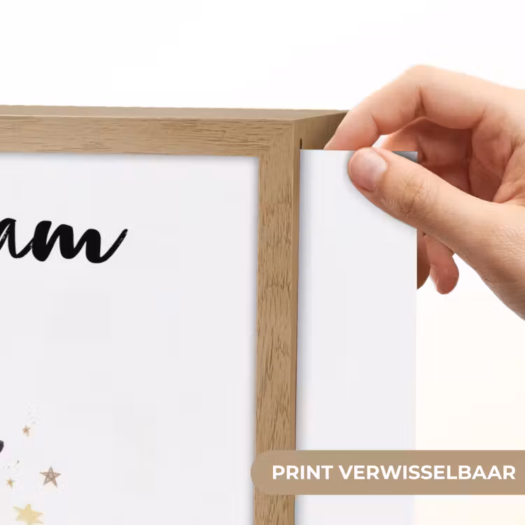 Heks - Paars - Sterren - Heksenhoed Light Box met batterij (Wandlamp kind) middel -USP_websiteprintNL