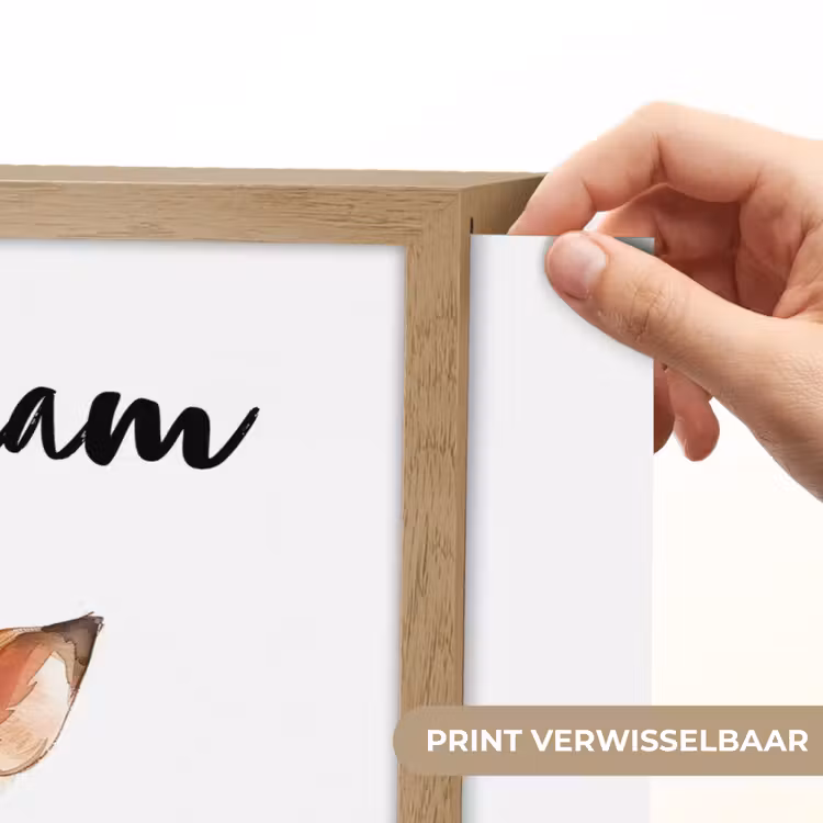 Hert - Baby - Dieren Light Box met batterij (Wandlamp kind) middel -USP_websiteprintNL