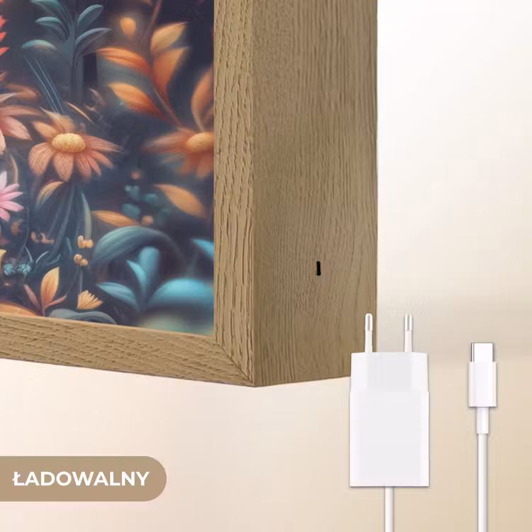 Hert - Magisch - Sprookjesbos Light Box met batterij (Wandlamp kind) middel -USP_websiteoplaadbaarNL