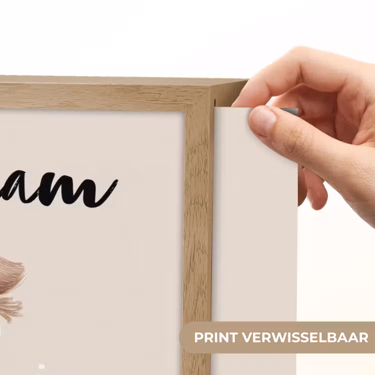 Hond - Gevlekt - Bruin Light Box met batterij (Wandlamp kind) middel -USP_websiteprintNL