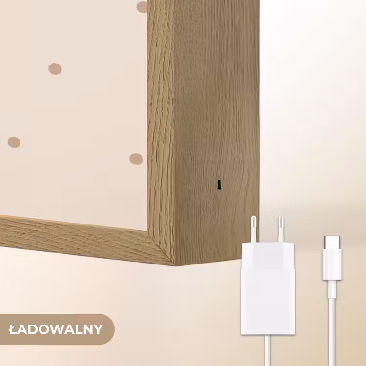 Hond - Gevlekt - Bruin - Stippen Light Box met batterij (Wandlamp kind) middel -USP_websiteoplaadbaarNL