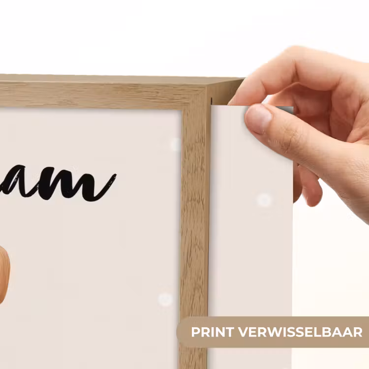 Hond - Pup - Beige - Stippen Light Box met batterij (Wandlamp kind) middel -USP_websiteprintNL