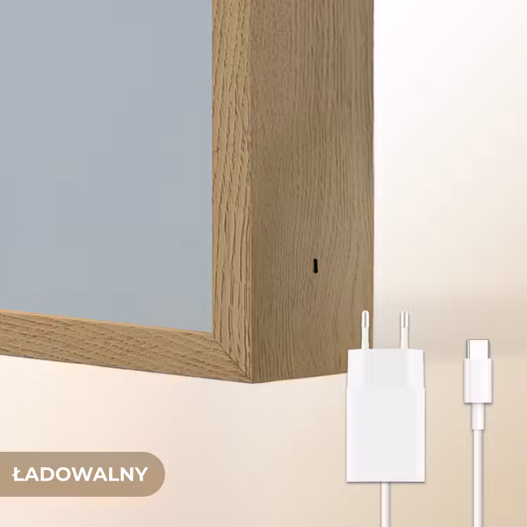 Ijsbeer - Pyjama - Wolken - Sterrenhemel Light Box met batterij (Wandlamp kind) middel -USP_websiteoplaadbaarNL