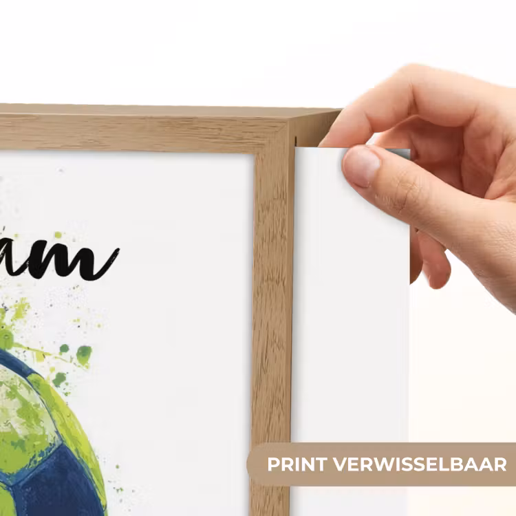 Illustratie - Abstract - Voetbal - Verfspatten Light Box met batterij (Wandlamp kind) middel -USP_websiteprintNL