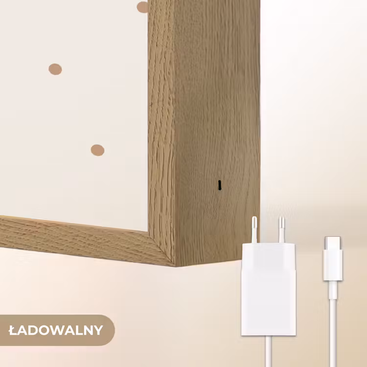Illustratie - Stippen - Aquarel - Hertje Light Box met batterij (Wandlamp kind) middel -USP_websiteoplaadbaarNL