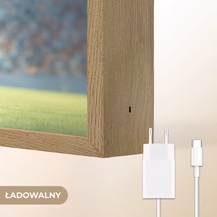 Jongen - Voetbal - Stadion - Zonlicht Light Box met batterij (Wandlamp kind) middel -USP_websiteoplaadbaarNL