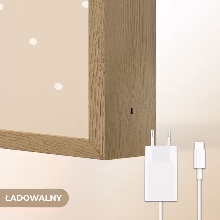 Kat - Kitten - Beige - Stippen Light Box met batterij (Wandlamp kind) middel -USP_websiteoplaadbaarNL