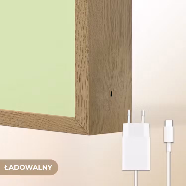 Kikker - Groen - Gezichtje Light Box met batterij (Wandlamp kind) middel -USP_websiteoplaadbaarNL