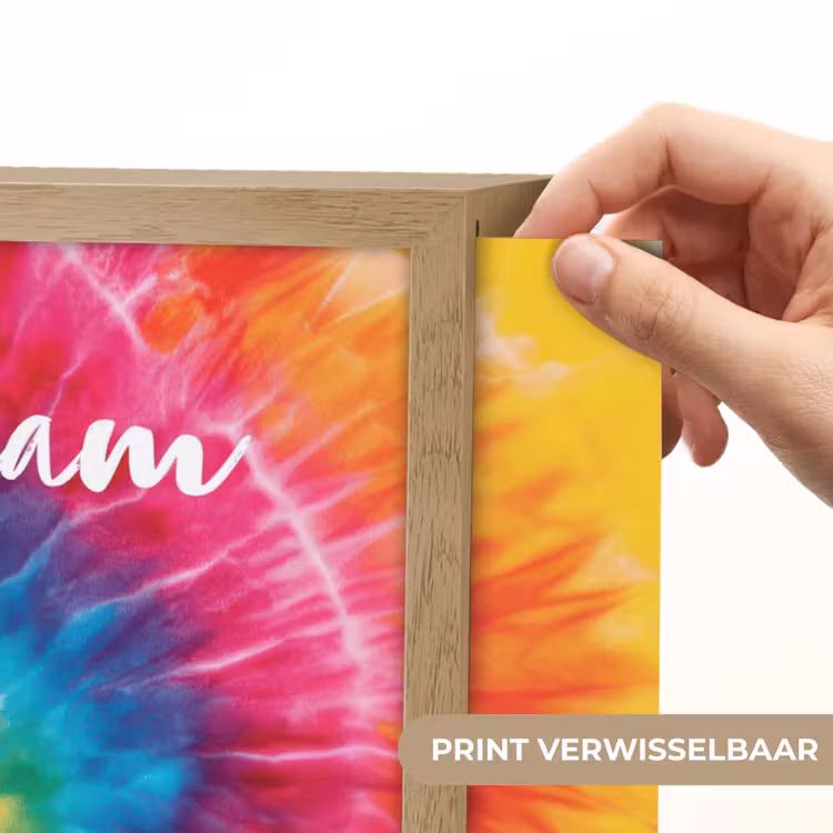 Kleurrijk - Regenboog - Spiraal Light Box met batterij (Wandlamp kind) middel -USP_websiteprintNL