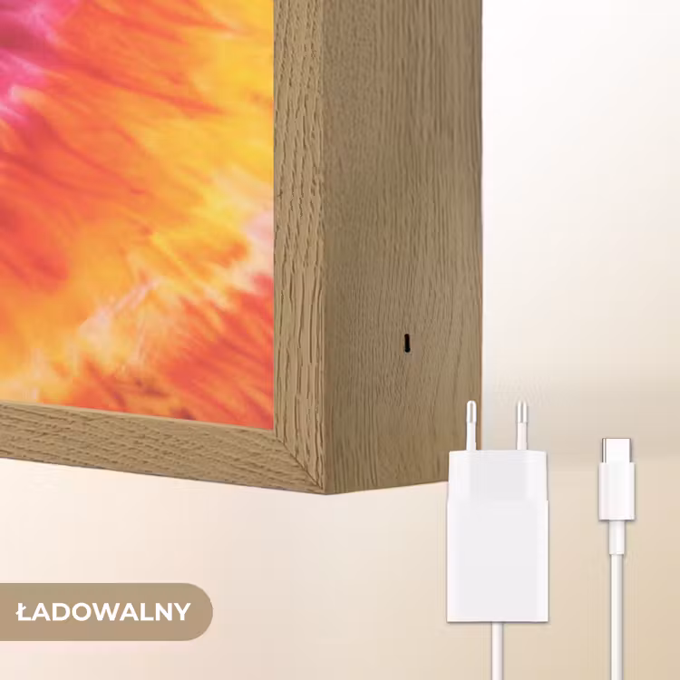Kleurrijk - Regenboog - Spiraal Light Box met batterij (Wandlamp kind) middel -USP_websiteoplaadbaarNL
