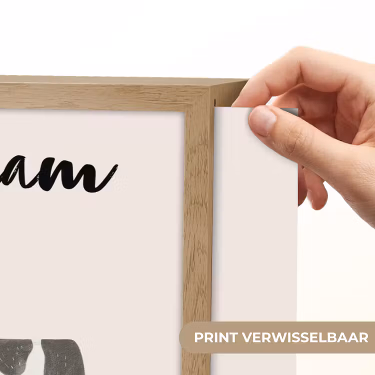 Koe - Boerderij dier - Dieren - Pastel kleuren Light Box met batterij (Wandlamp kind) middel -USP_websiteprintNL