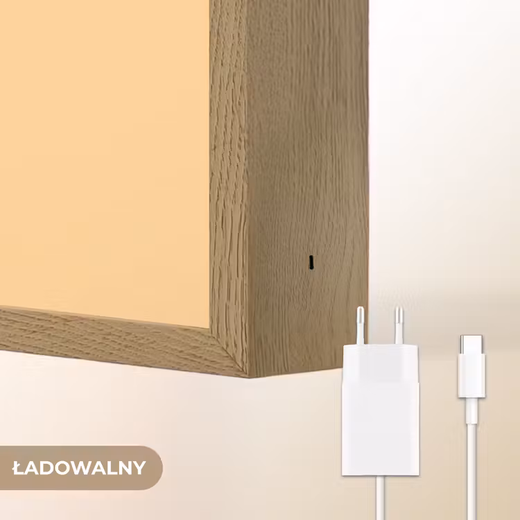 Koe - Oranje - Cartoon Light Box met batterij (Wandlamp kind) middel -USP_websiteoplaadbaarNL