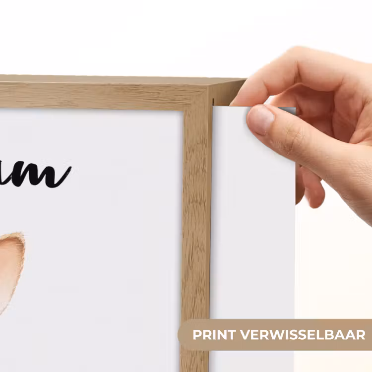Konijn - Roze - Bellen Light Box met batterij (Wandlamp kind) middel -USP_websiteprintNL