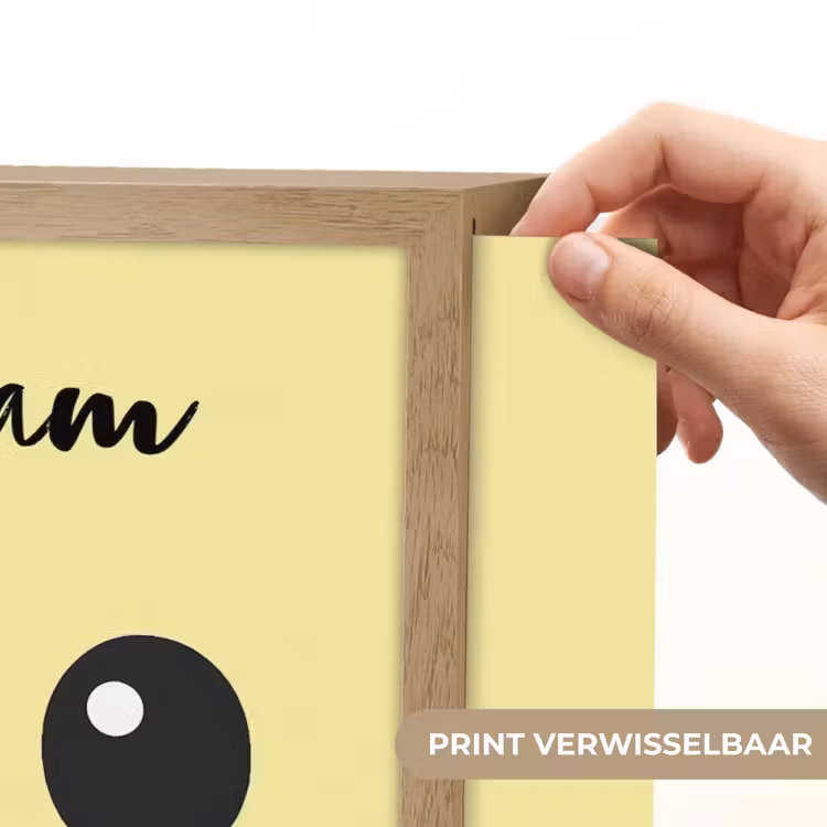 Kuiken - Geel - Minimalistisch - Snavel Light Box met batterij (Wandlamp kind) middel -USP_websiteprintNL