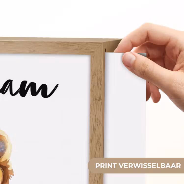Leeuw - Baby dier Light Box met batterij (Wandlamp kind) middel -USP_websiteprintNL