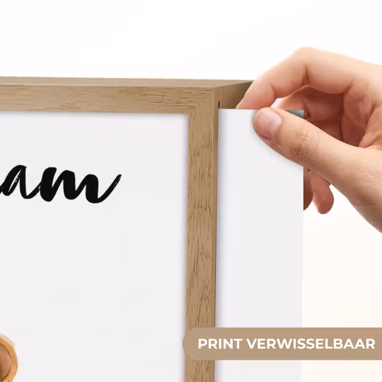 Leeuw - Baby dier - Blauwe ballon Light Box met batterij (Wandlamp kind) middel -USP_websiteprintNL