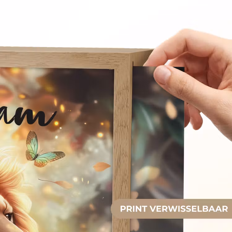 Leeuw - Dieren - Bloemen - Jungle Light Box met batterij (Wandlamp kind) middel -USP_websiteprintNL