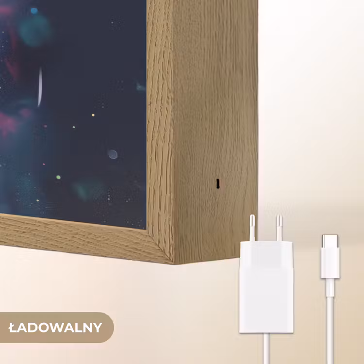 Leeuw - Verf - Kleurrijk - Zwart - Dieren Light Box met batterij (Wandlamp kind) middel -USP_websiteoplaadbaarNL