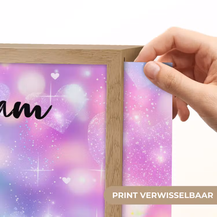 Licht - Regenboog - Hartjes Light Box met batterij (Wandlamp kind) middel -USP_websiteprintNL