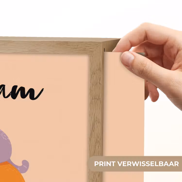 Luiaard - Vos - Kat - Slaperig Light Box met batterij (Wandlamp kind) middel -USP_websiteprintNL
