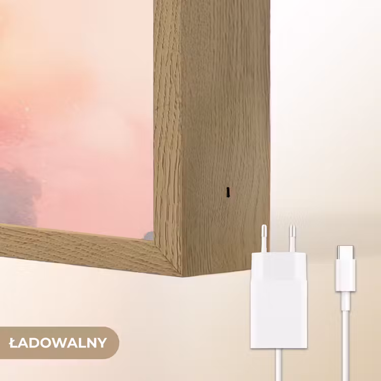 Maan - Gezichtje - Sterren - Roze Light Box met batterij (Wandlamp kind) middel -USP_websiteoplaadbaarNL