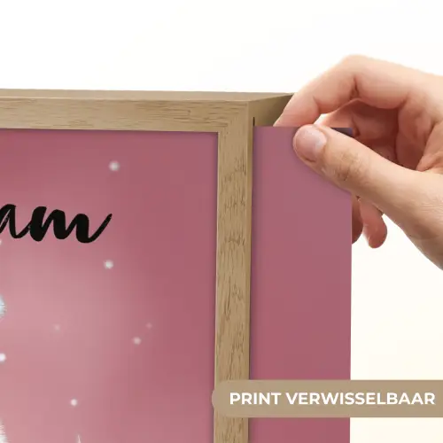 Maan - Monster - Roze Light Box met batterij (Wandlamp kind) middel -USP_websiteprintNL