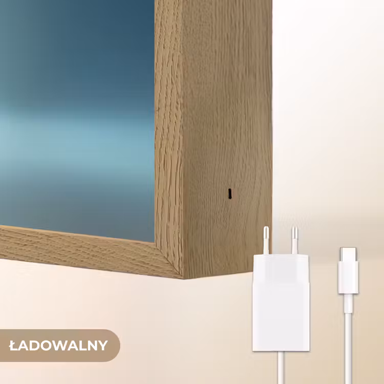 Maan - Ruimtewezen - Blauw Light Box met batterij (Wandlamp kind) middel -USP_websiteoplaadbaarNL