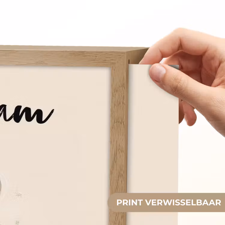 Meisje - Staart - Voetbal - Minimalistisch Light Box met batterij (Wandlamp kind) middel -USP_websiteprintNL
