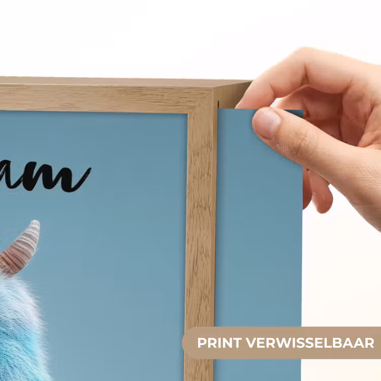 Monster - Blauw Light Box met batterij (Wandlamp kind) middel -USP_websiteprintNL