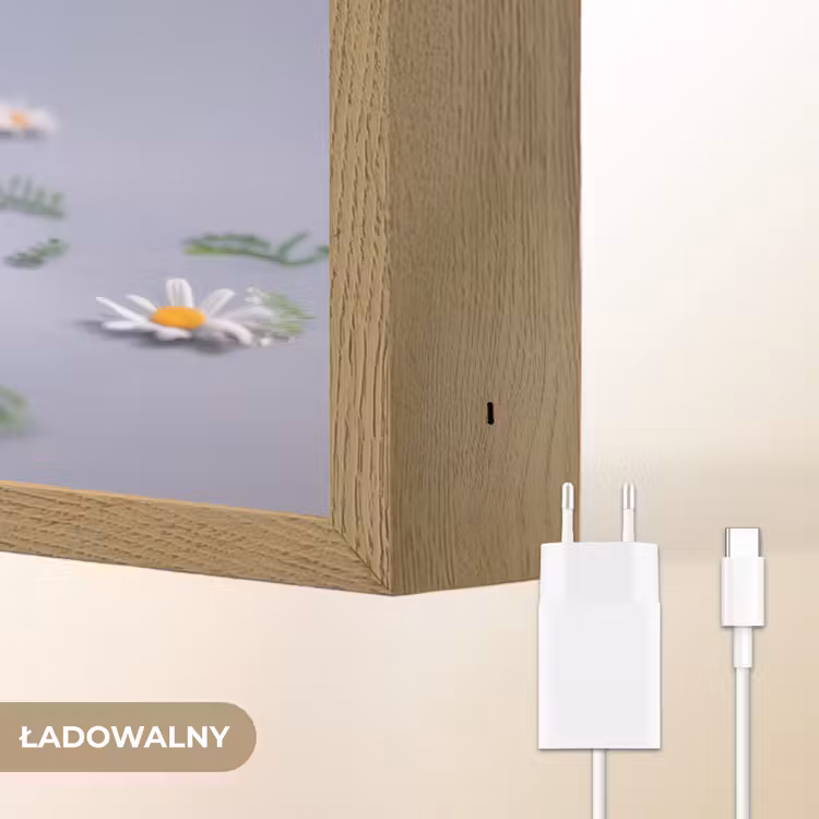 Monster - Paars - Madeliefjes Light Box met batterij (Wandlamp kind) middel -USP_websiteoplaadbaarNL